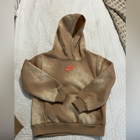 NWT | NIKE Kids Tan Hoodie and Sweatpants Set - Picture 2 of 6